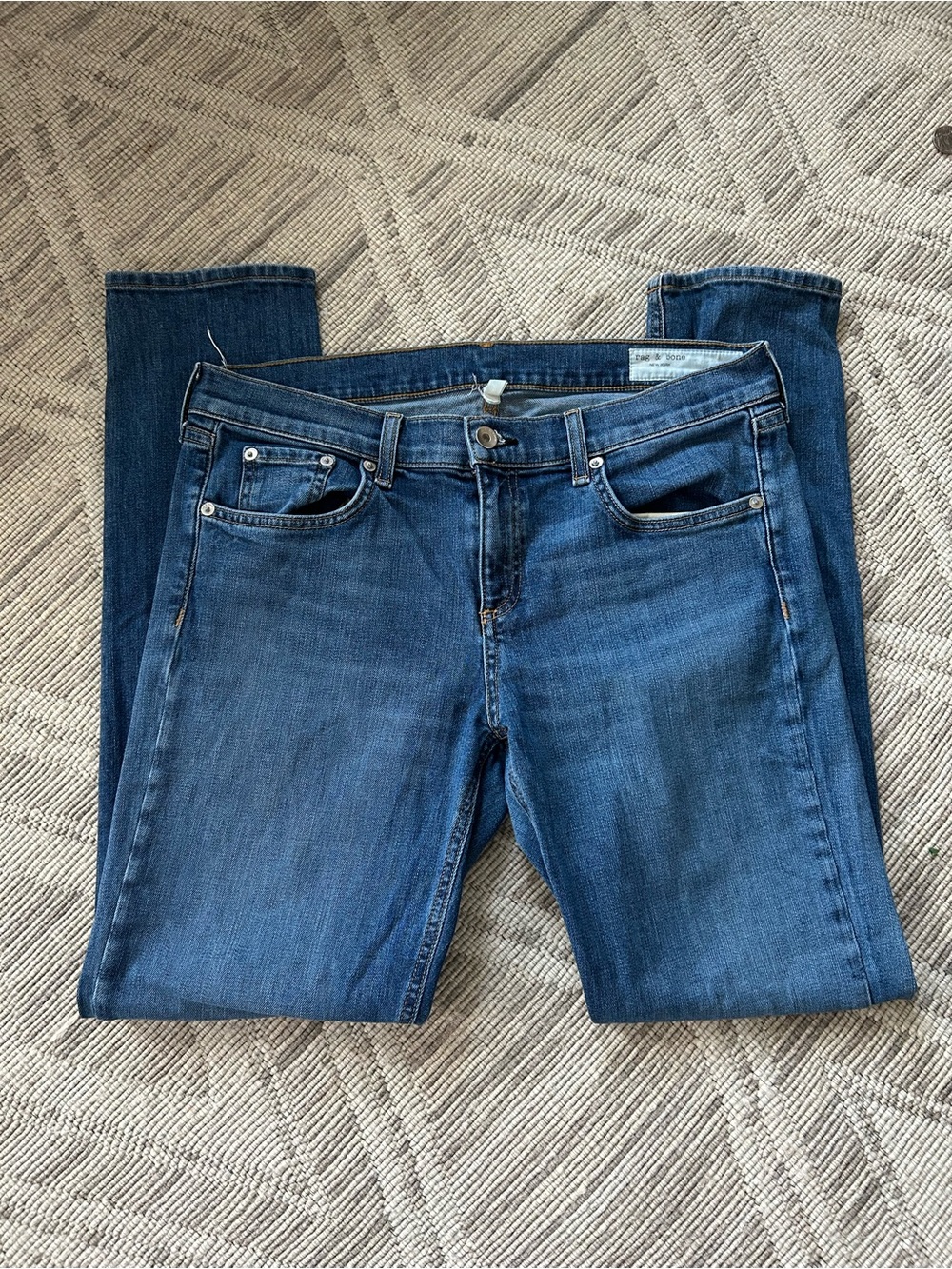 rag & bone Medium Blue Dre Skinny Jeans